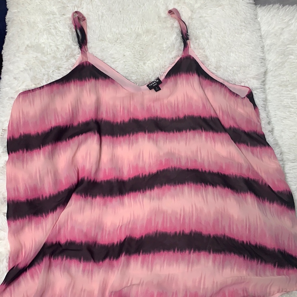 Torrid size 3 Sophie pink tie dye lined tank